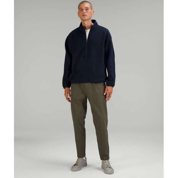 Lululemon Oversized-Fit Fleece Half Zip True Navy Blue Sz Medium Men - Picture 1 of 10